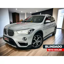 Bmw X1 2.0 16v Turbo Sdrive20i X-line 2017 Prata Blindada