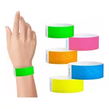 Pulseras De Papel Identificacion Fiestas Impresas Eventos