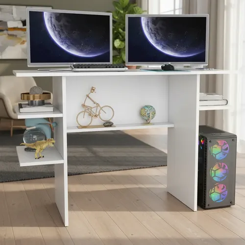 Mesa Para Estudo Escrivaninha 77x90x37cm P/escritorio Oferta Branco