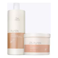 Kit Wella Fusion Shampoo 1 Litro + Máscara 500ml