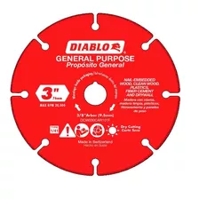 Disco Diablo Carbide 76mm - Disco Multipropósito Eje -3/8 Color Rojo
