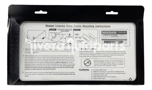 Porta Placa Nissan Original Tsuru Altima Versa Platina Front Foto 2