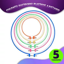 Conjunto Bastidores Plásticos Ajustáveis - 5 Tamanhos Cor Colorido