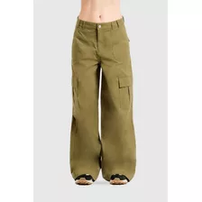 Pantalon Cargo Recto Luini - Verde