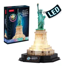 Puzzle 3d - Estatua De La Libertad Led - Cubicfun