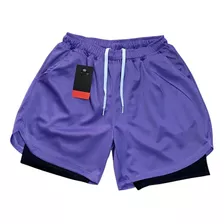 Paquete De Cinco Short Deportivo Licra Hombre Gym Ejercicio