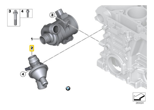 Termostato Para Bmw F34 Gt 328i Repuestos Foto 4