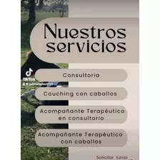 Sesiones De Couching En Consultorio Y Con Caballos