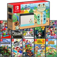 Nintendo Switch 2.0 Edición Animal Crossing + Juego A Elegir