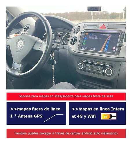 2024 Auto Estereo Radio Para Vw Jetta Amarok Bora Mk6 Gol Foto 3