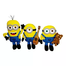 Boneco Minions Em Feltro 3 Peças 