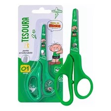 Tesoura Escolar 13 Cm Cebolinha - Unidade