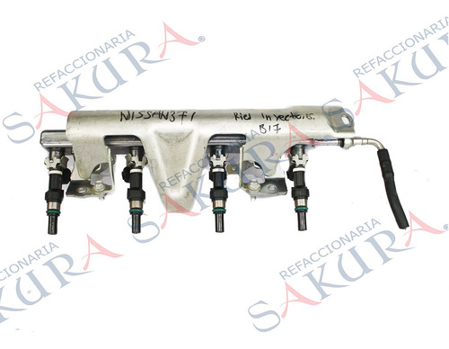 Flauta Inyectores Completa Sentra Nissan 2013-2019 Original Foto 4