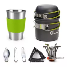 Cocina Portatil Odoland Para Camping, Kit Completo