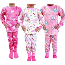 Pijama Para Niñas Invierno Con Polar 2 Piezas