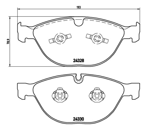 Brembo Front Low-metallic Brake Pad Set For Bmw M5 M6 E6 Ssg Foto 4