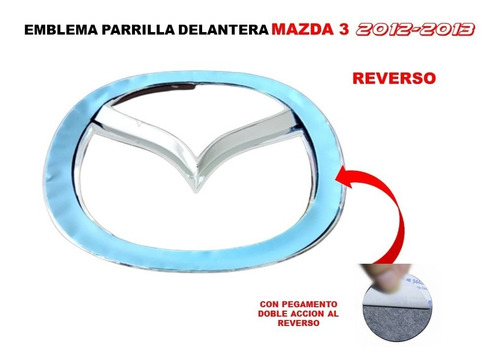 Emblema Para Parrilla Mazda 2 2008-2010 Foto 4