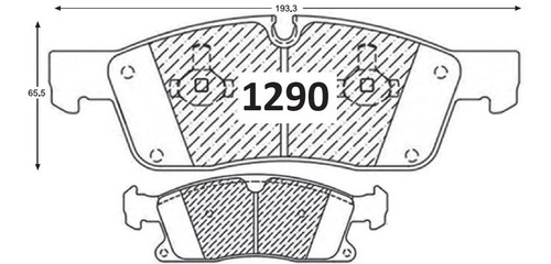 Pastillas Frenos Delanteras Mercedes Benz Gl - 350 2013-2014 Foto 2