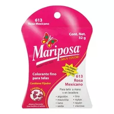 Colorante Para Telas Mariposa En Cristales Rosa Mexicano
