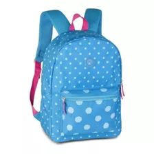 Mochila Juvenil Feminino Style Azul Mf3002 Clio