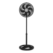 Ventilador De Pie Ventisol Ventilador De Coluna Turbo 6 Turbo 6 50cm Turbo Negro Con 6 Aspas De Plástico, 30 cm De Diámetro 60 Hz 220 v