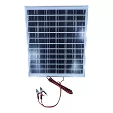 Cargador Panel Solar 18 Voltios Con Pinza Positivo/ Negativo