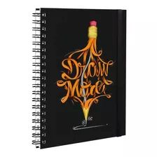 Sketchbook Caderno De Desenho 100págs 50 Folhas 18x25cm 180g