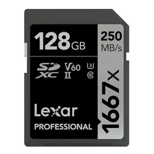 Memoria Lexar 128gb 1667x Sdhc / Sdxc Uhs-ii C10 U3 V60 Velo