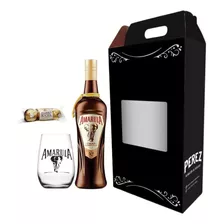 Kit Amarula 750ml + Vaso Amarula + Chocolates - Pérez Tienda