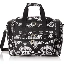 81t16630 Duffle Bag, One Size, Black White Damask Ii