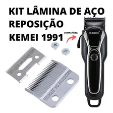 Kit Reposição Lâmina De Aço Para Máquina Tosa Pet Kemei 1991