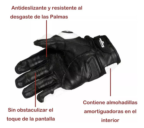 Guantes Furygan Piel De Cabra Protecciones Biker Moto M-xl Foto 4