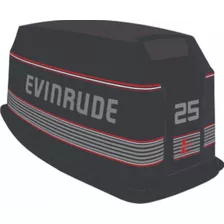 Adesivo Faixa Motor De Popa Evinrude 25 Hp 89 A 92