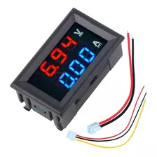 Mini Voltímetro Amperímetro Digital 0 - 100 Vdc 10a Dc.