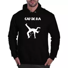 Moletom Estampado Masculino Capoeira Canguru Blusa De Frio