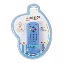 Mordedor Macio Para Bebê Controle Remoto Infantil Azul