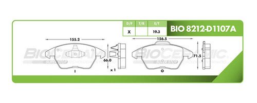 Balata Disco Delantera Audi A3 Quattro 2004-2009 3.2 Foto 2