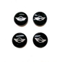 Centros Rin Mini Cooper 54 Mm 4 Piezas Bandera Negro