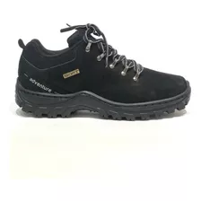 Zapato Zapatilla Trekking Reforzada Oferta Hombre Negro