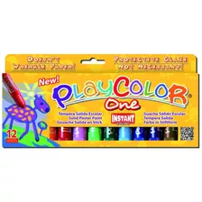 Tempera Solida Instant Playcolor 12 Colores