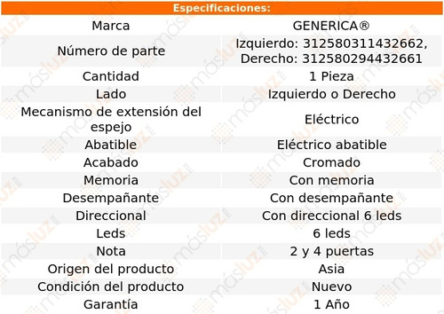 Espejo Elect Crom C/desemp C/direcc C/memo Mark Lt 06/08 Foto 2