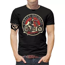 Camiseta Rock Moto Plus Size Harly Davidson Masculina Blusa