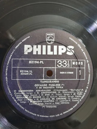 Osvaldo Pugliese Y Su Orquesta Típica - Tangueando - vinilo 1970