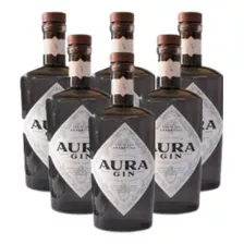 Gin Aura Handcrafted London Dry Enebro Patagónico 700ml X6u 