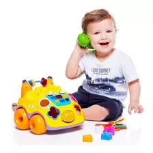 Fala Fone Carrinho Didatico Telefone Infantil C/som E Luzes.