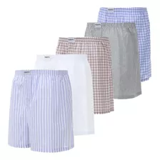 Cueca Samba Canção Presidente 100% Algodão Kit C/5 Unidades.