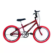 Bicicleta Bmx Freestyle Infantil Ello Bike Energy Aro 20 Freios V-brakes Cor Vermelho Com Descanso Lateral