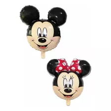 1 Globo Mickey Disney + 1 Globo Minnie 