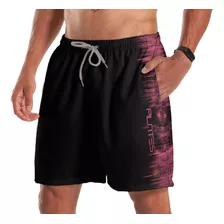 Short Bermuda Pilates Tecnodots Preto Pink