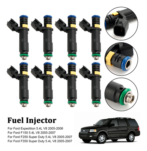 8 Inyectores Combustible Para Ford F150 F250 F350 Super Duty Foto 7